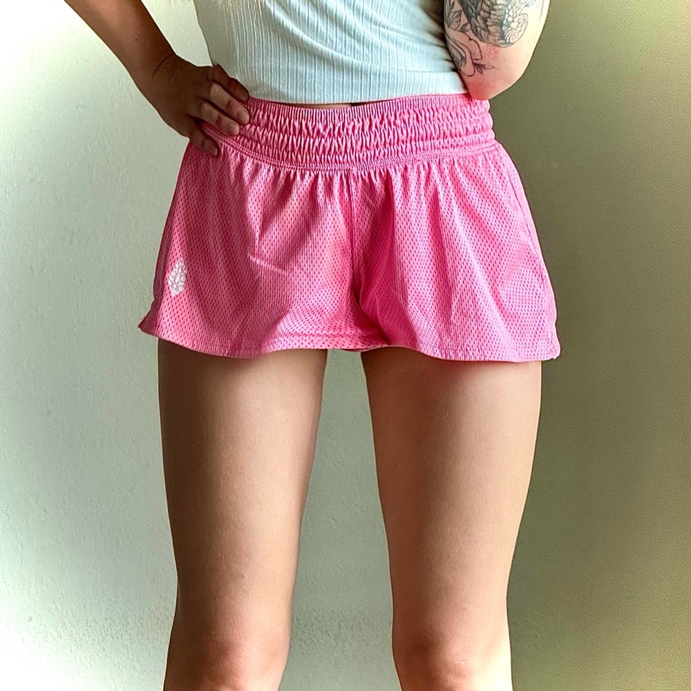 pink shorts, size C, worn a couple of times
